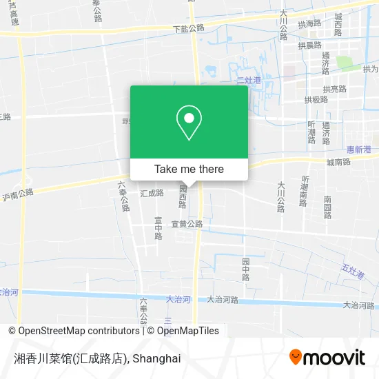 湘香川菜馆(汇成路店) map