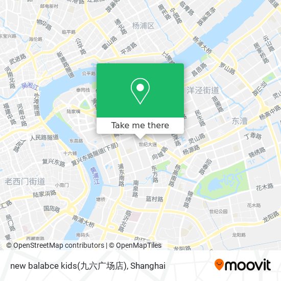 new balabce kids(九六广场店) map