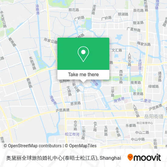 奥黛丽全球旅拍婚礼中心(泰晤士松江店) map
