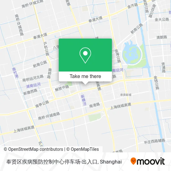奉贤区疾病预防控制中心停车场-出入口 map