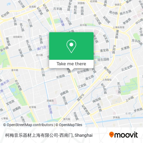 柯梅音乐器材上海有限公司-西南门 map