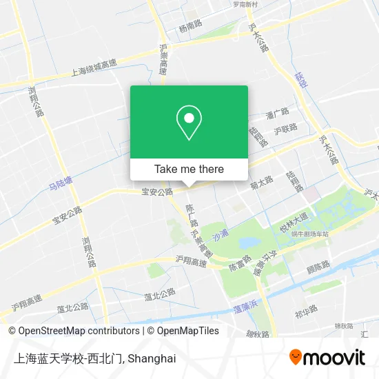 上海蓝天学校-西北门 map