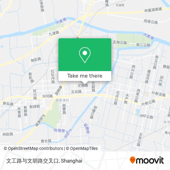 文工路与文胡路交叉口 map