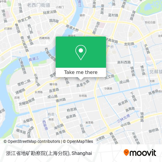 浙江省地矿勘察院(上海分院) map