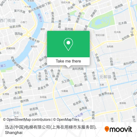 迅达(中国)电梯有限公司(上海在用梯市东服务部) map