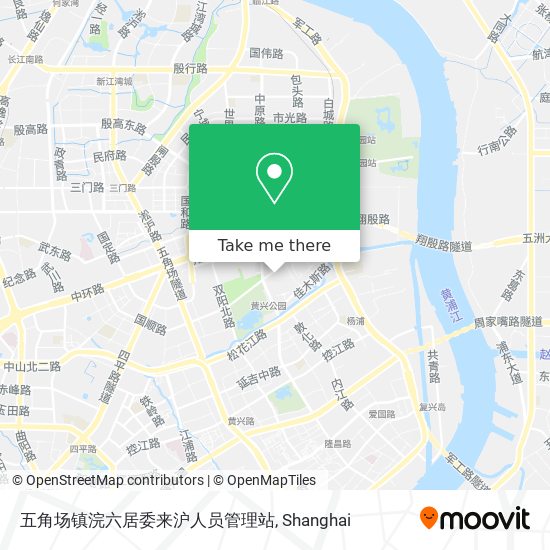 五角场镇浣六居委来沪人员管理站 map