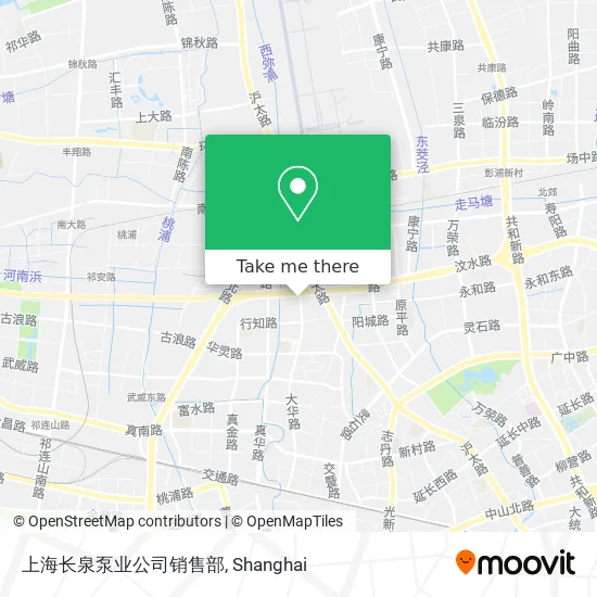 上海长泉泵业公司销售部 map