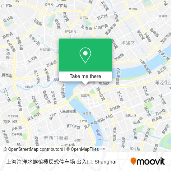 上海海洋水族馆楼层式停车场-出入口 map