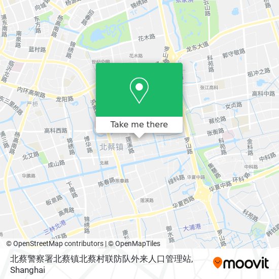 北蔡警察署北蔡镇北蔡村联防队外来人口管理站 map