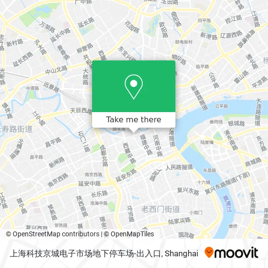 上海科技京城电子市场地下停车场-出入口 map