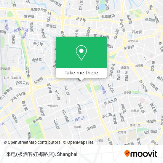 来电(极酒客虹梅路店) map
