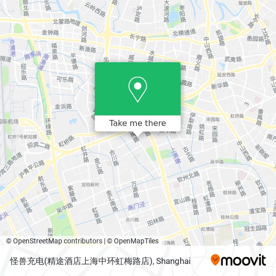 怪兽充电(精途酒店上海中环虹梅路店) map