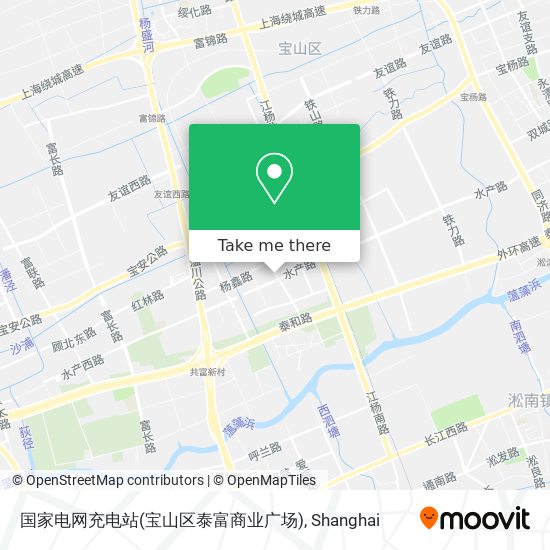 国家电网充电站(宝山区泰富商业广场) map
