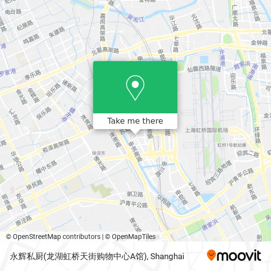 永辉私厨(龙湖虹桥天街购物中心A馆) map