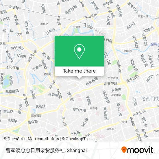 曹家渡忠忠日用杂货服务社 map