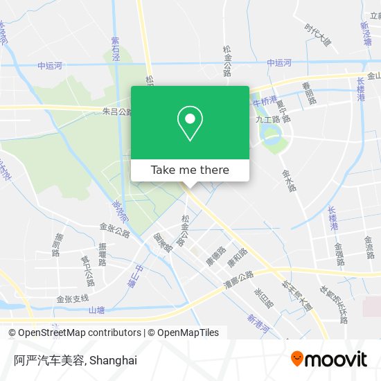 阿严汽车美容 map
