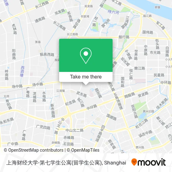 上海财经大学-第七学生公寓(留学生公寓) map