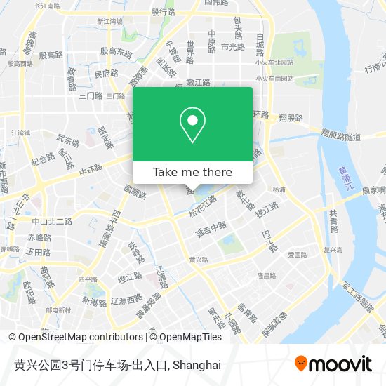 黄兴公园3号门停车场-出入口 map