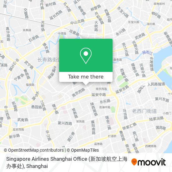 Singapore Airlines Shanghai Office (新加坡航空上海办事处) map