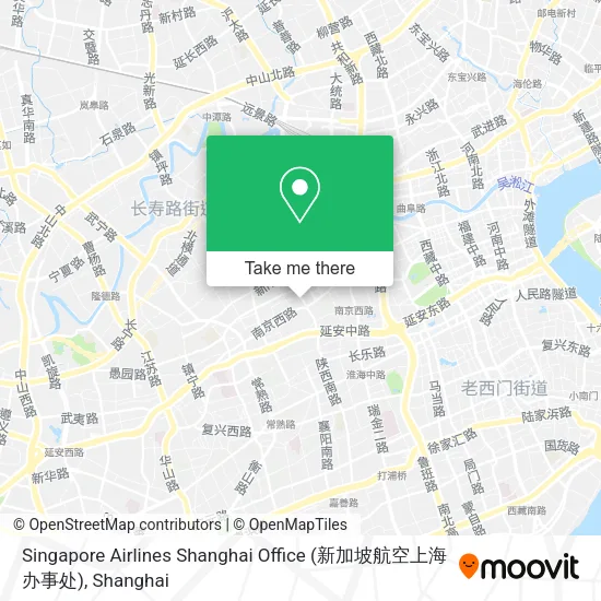 Singapore Airlines Shanghai Office (新加坡航空上海办事处) map
