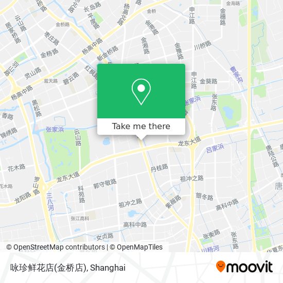 咏珍鲜花店(金桥店) map