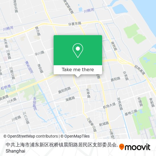 中共上海市浦东新区祝桥镇晨阳路居民区支部委员会 map