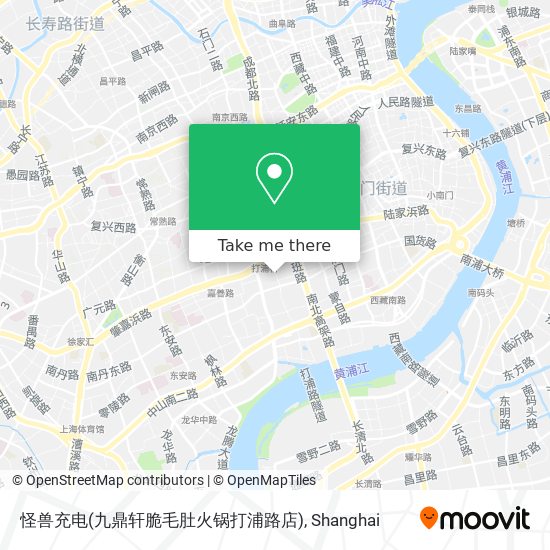 怪兽充电(九鼎轩脆毛肚火锅打浦路店) map