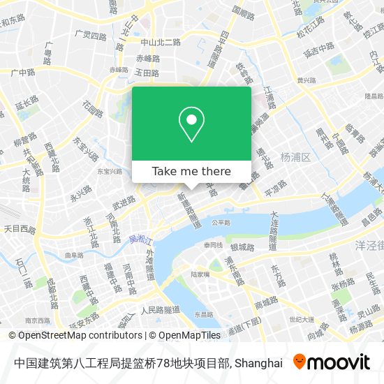 中国建筑第八工程局提篮桥78地块项目部 map