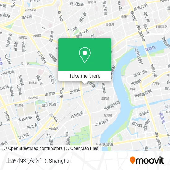 上缝小区(东南门) map