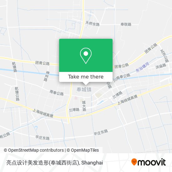 亮点设计美发造形(奉城西街店) map