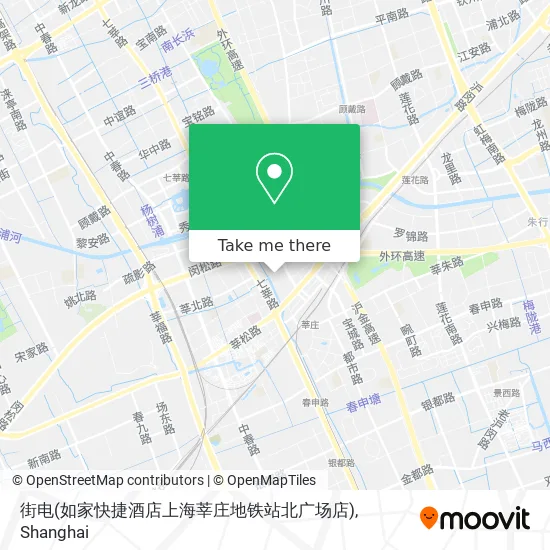 街电(如家快捷酒店上海莘庄地铁站北广场店) map