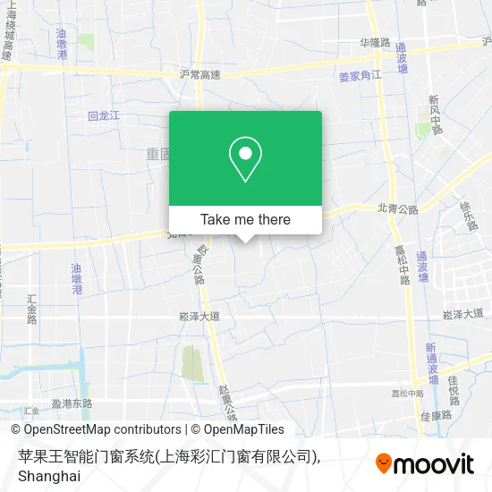 苹果王智能门窗系统(上海彩汇门窗有限公司) map
