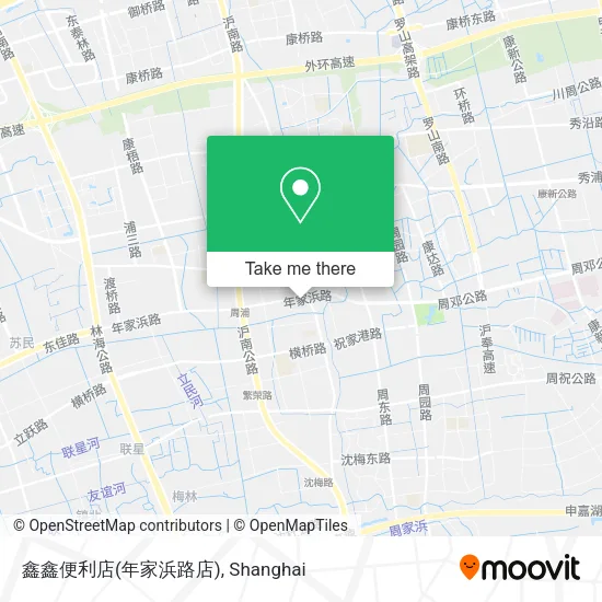 鑫鑫便利店(年家浜路店) map