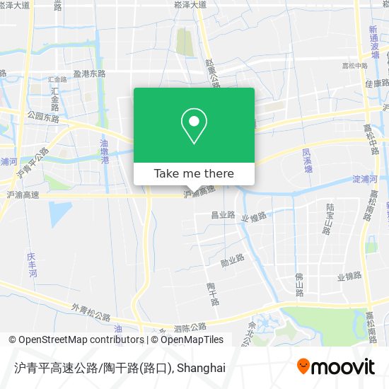 沪青平高速公路/陶干路(路口) map