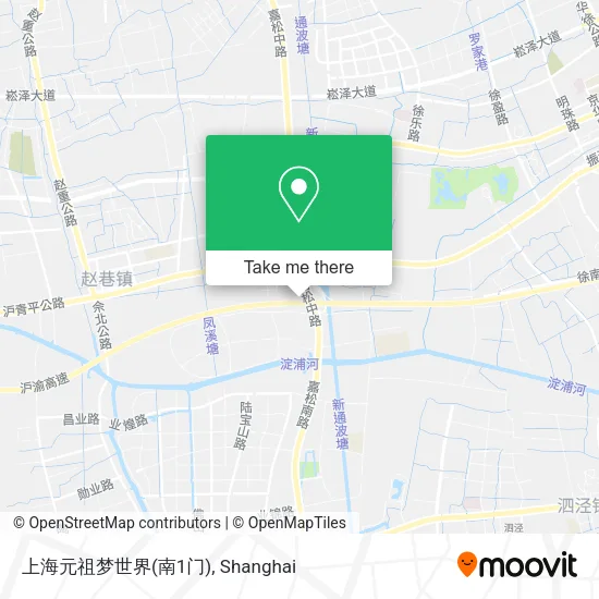 上海元祖梦世界(南1门) map