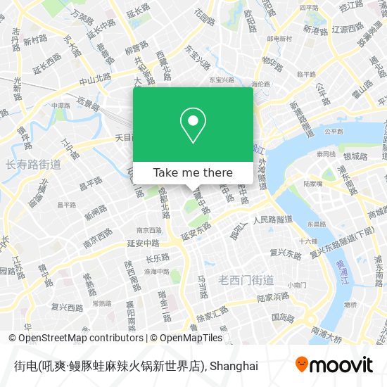 街电(吼爽·鳗豚蛙麻辣火锅新世界店) map