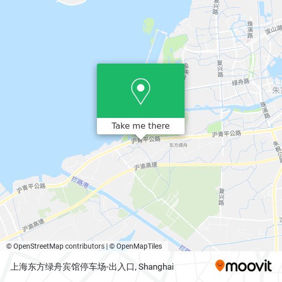 上海东方绿舟宾馆停车场-出入口 map