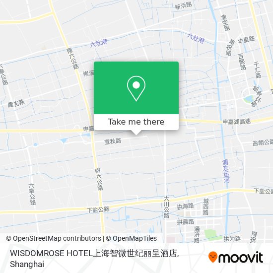 WISDOMROSE HOTEL上海智微世纪丽呈酒店 map
