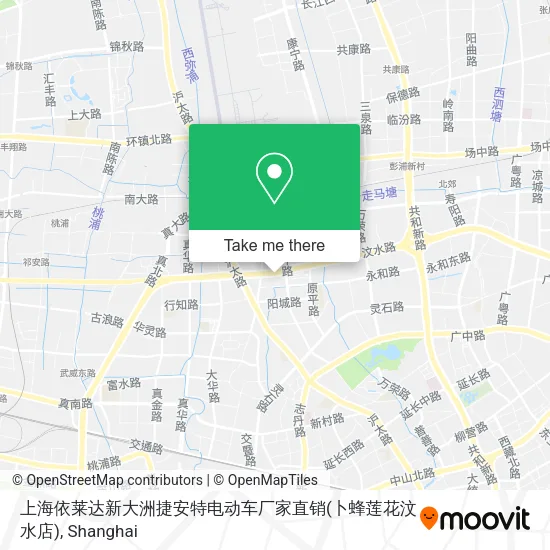 上海依莱达新大洲捷安特电动车厂家直销(卜蜂莲花汶水店) map