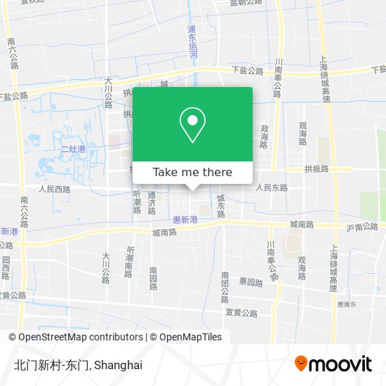 北门新村-东门 map