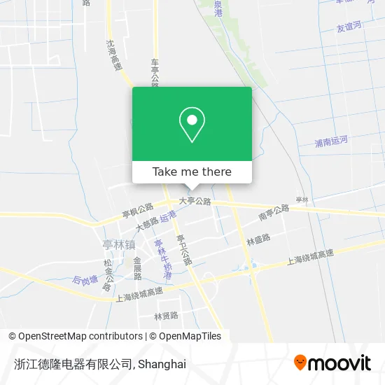 浙江德隆电器有限公司 map