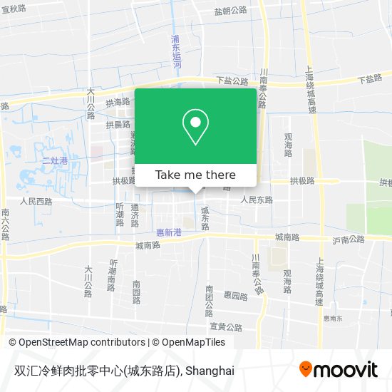 双汇冷鲜肉批零中心(城东路店) map