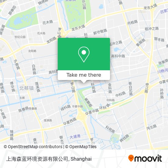 上海森蓝环境资源有限公司 map