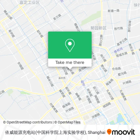 依威能源充电站(中国科学院上海实验学校) map