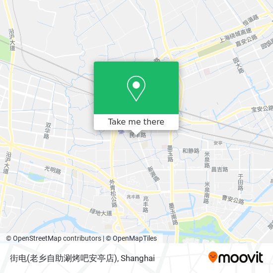 街电(老乡自助涮烤吧安亭店) map