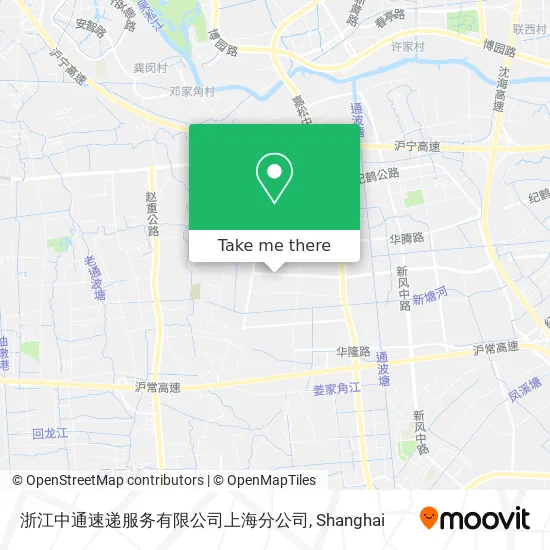 浙江中通速递服务有限公司上海分公司 map