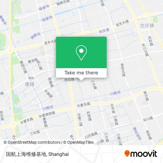 国航上海维修基地 map