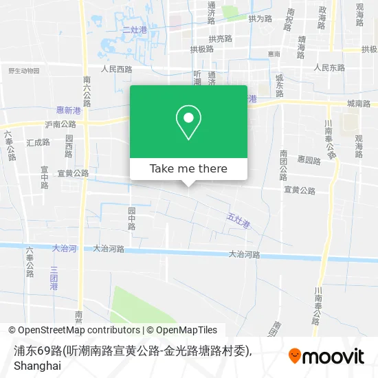 浦东69路(听潮南路宣黄公路-金光路塘路村委) map