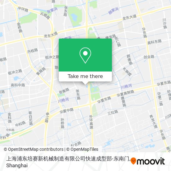 上海浦东培赛新机械制造有限公司快速成型部-东南门 map