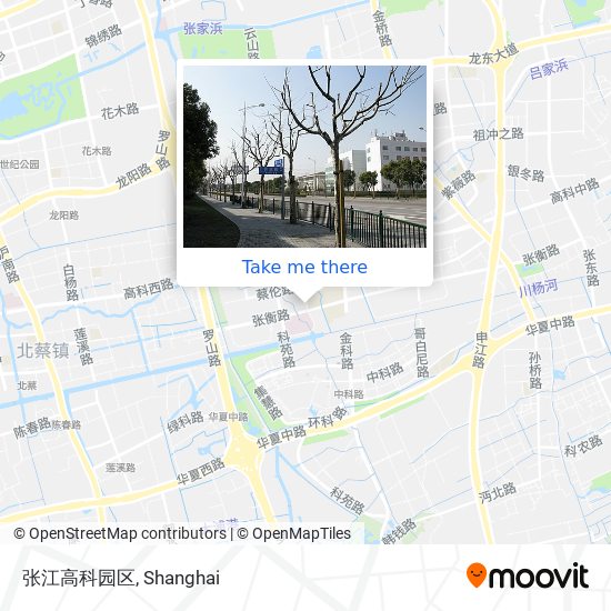 张江高科园区 map